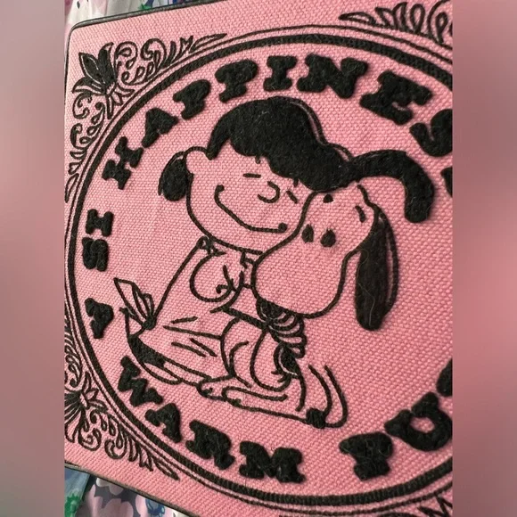 *SOLD* Olympia Le Tan x Peanuts Happiness Is a Warm Puppy Strapped Clutch Bag - Picture 4 of 16